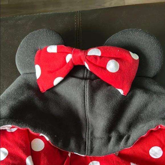 Disney Minnie Mouse Zip-Up Jacket Black and Red - Picture 3 of 4